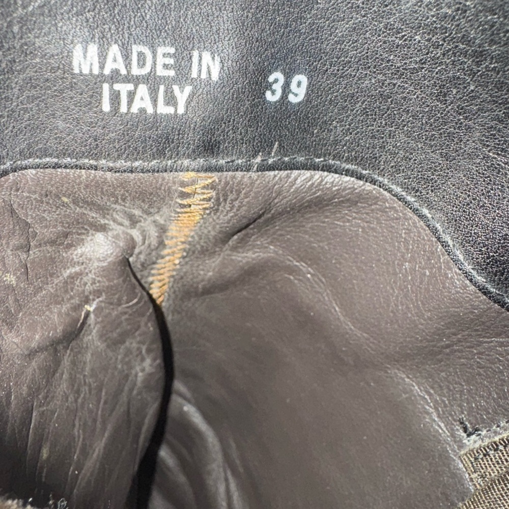 Golden Goose pull on croc leather riding boots size 39 9 - Picture 9 of 13